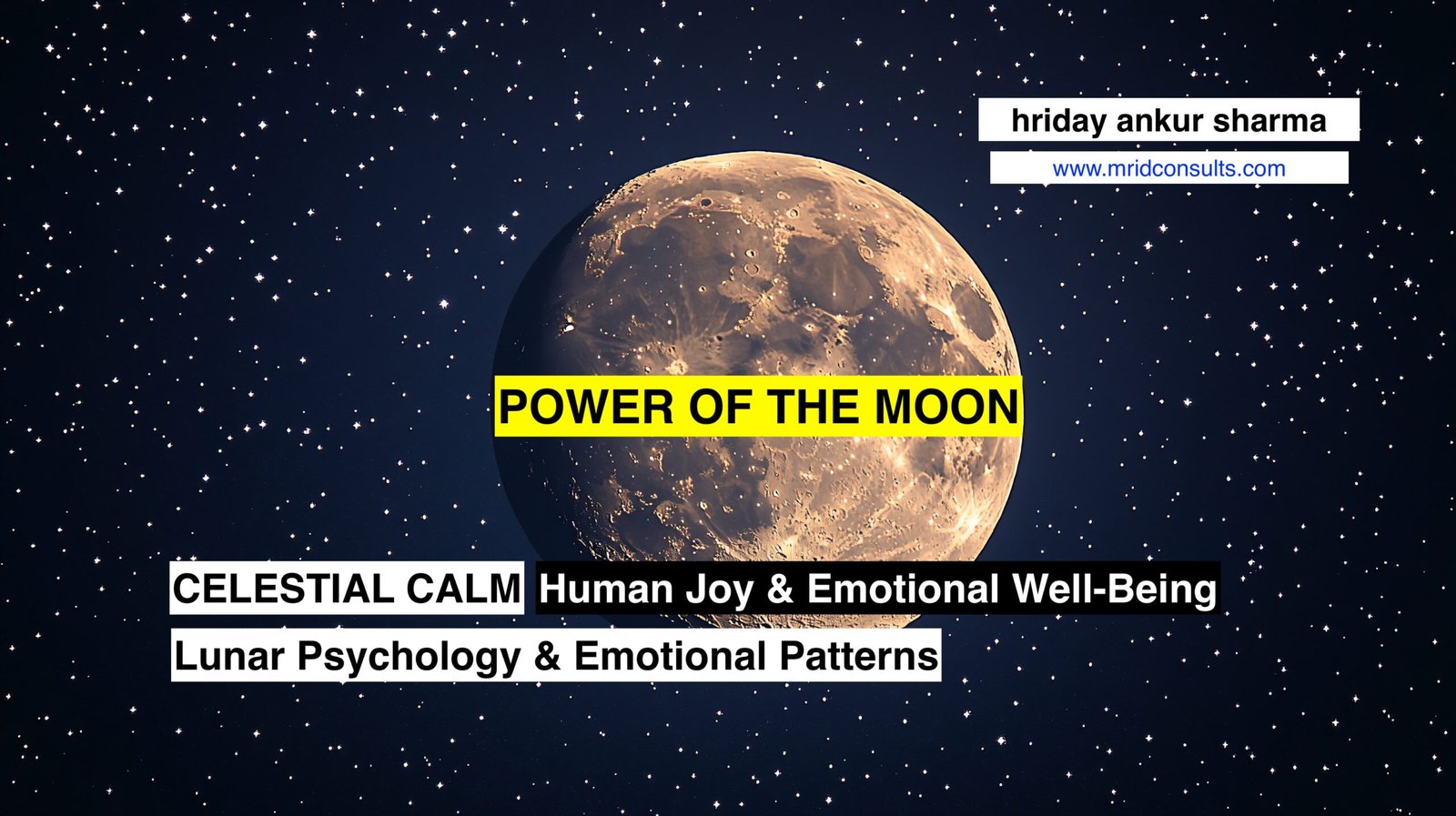 Moon Responsible for Celestial Calm & Emotional Well-Being